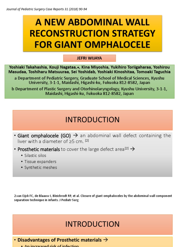 A New Abdominal Wall Reconstruction Strategy For Giant Omphalocele ...