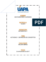 Unidad 1 Estadística - UAPA