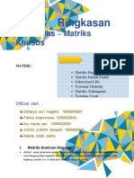 Tugas Metnum 2017 - Ringkasan Matriks Khusus