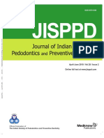 Jisppd: Journal of Indian Society of Pedodontics Preventive Dentistry