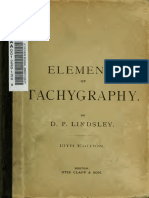 Elements of Tachygraphy - Dewey's Shorthand