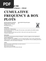 Cumulative Freq, Box Plots PDF