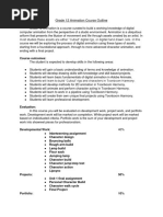 Grade 12 Animation Course - Outline For Students