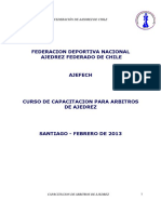 Curso Nacional para Arbitro Ajedrez