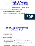 Outline Chapter 8: Aggregate Planning in The Supply Chain