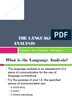 The Language Analysis