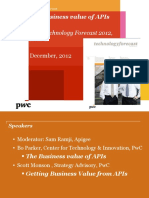 The Business Value of Apis: PWC Technology Forecast 2012, Issue 2