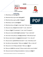 Past Simple Tense: Spelling Practice 1