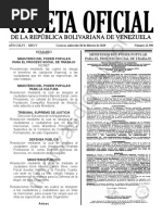 Gaceta Oficial 41590 Sumario
