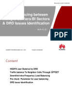 Carrier Balancing Between Multiple Carriers/BI Sectors & DRD Issues Identification