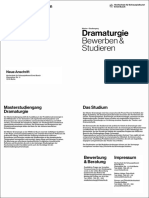 Plan de Estudios Dramaturgia