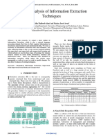 Domain Analysis of Information Extraction Techniques: Talha Mahboob Alam and Mazhar Javed Awan