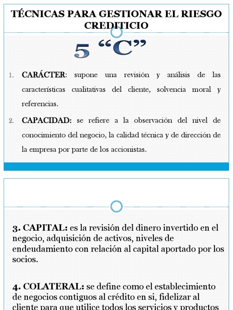 Evaluación Del Riesgo Crediticio Pdf Bancos Hipoteca Comercial