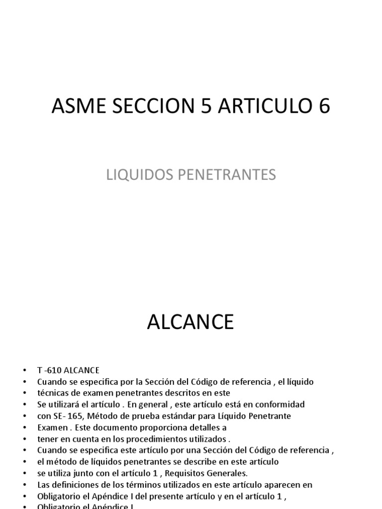 Asme Seccion 5 Articulo 6 Expocicon PDF Aluminio Temperatura