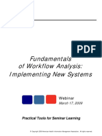 Fundamentals of Workflow Analysis: Implementing New Systems: Webinar