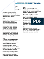 Himno Nacional de Guatemala