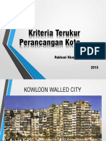 Kriteria Terukur Perancangan Kota