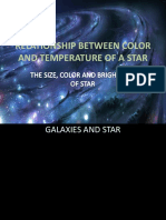 Color of Stars Reveals Their Temperature