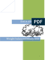 Weight Balanced Binary Tree