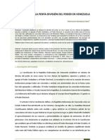 La Pent A Division Del Poder en Vzla. Fortunato - Gonzalez - Cruz