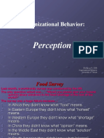 Organizational Behavior:: Perception