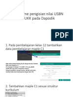 Mekanisme Pengisian Nilai USBN Dan UKK Pada Dapodik