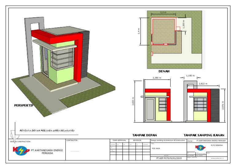Architectural Design for Guard Post | PDF | Engineering | Real Estate Law