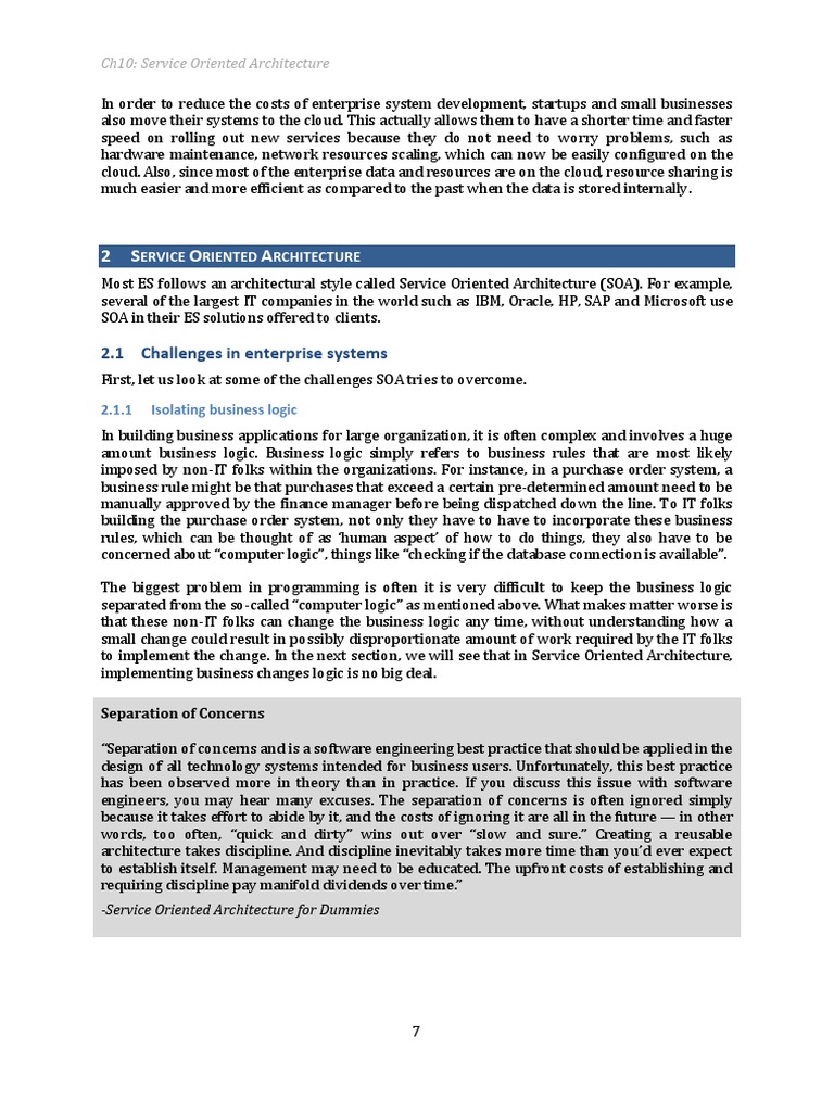 SOA for Startups and Small Businesses | PDF | Soap | Service Oriented ...