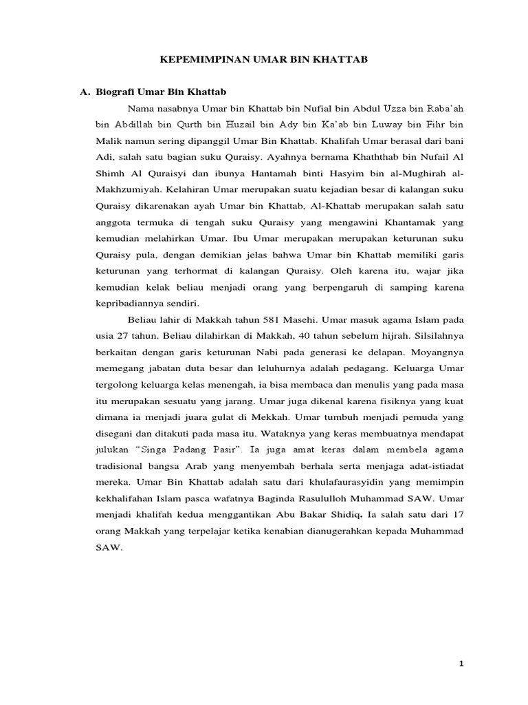 Makalah Umar Bin Khattab Pdf