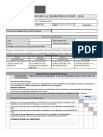 Ficha de evaluacion al desempeño docente