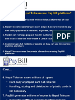 Why Should Nepal Telecom Use Paybill Platform?: Cont