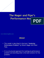 The Mager and Pipe's Performance Model