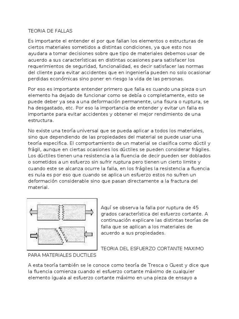 Teoria De Fallas Pdf Estrés Mecánica Falla Geología