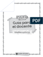 Guia Docente Matematica Puerto A Diario - 12342016 - 123448