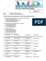 Soal Tematik Kelas 4 SD Tema 7 Subtema 2 Indahnya Keragaman Budaya Negeriku - Www.bimbelbrilian.com