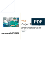 Proposal OJT Pelatihan Bedah - Anesthesi Dan HCU THN 2019