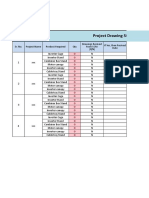 Project Drawing Status Sheet - 29-11-18