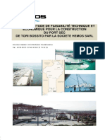 Rapport D'étude de Faisabilité Technique Et Économique Pour La Construction Du Port Sec de TORI PDF