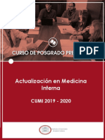 Actualización en Medicina Interna: CUMI 2019 - 2020