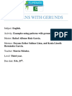 Patterns With Gerunds