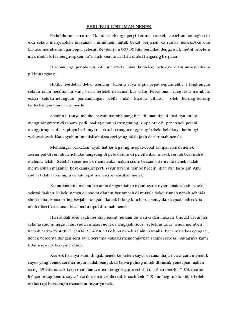 Contoh Surat Untuk Nenek Dan Kakek Siswapelajar Com