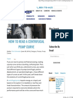 How to Read a Centrifugal Pump Curve