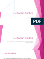 Presentación Licitación Pública