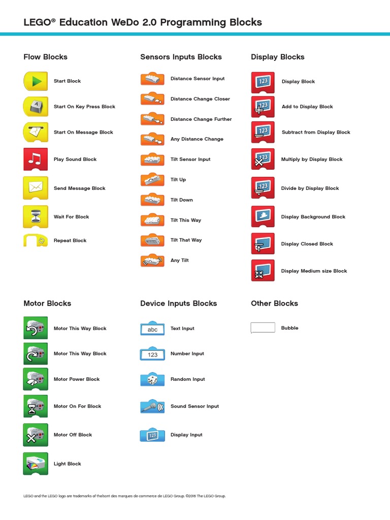 lego wedo 2.0 programming blocks