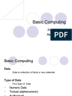 Basic Computing: Prepared By: Akhyari Nasir