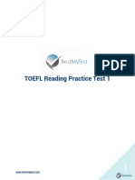 Bestmytest Toefl Reading Practice Test PDF