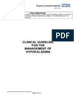  Hypokalemia NHS