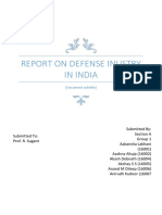 Report On Defense Inustry in India
