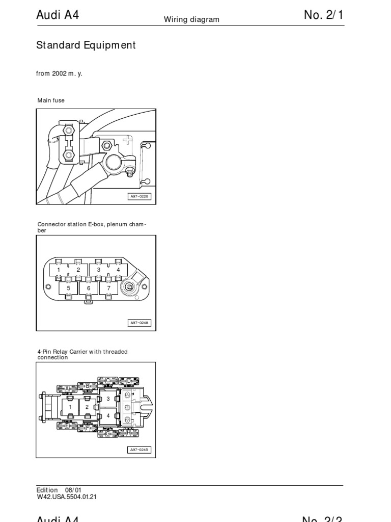 Audi A4 B5 Wiring Diagram