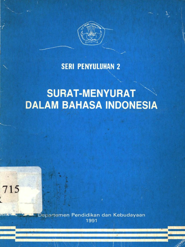 Surat Menyurat Dalam Bahasa Indonesia Pdf Pdf